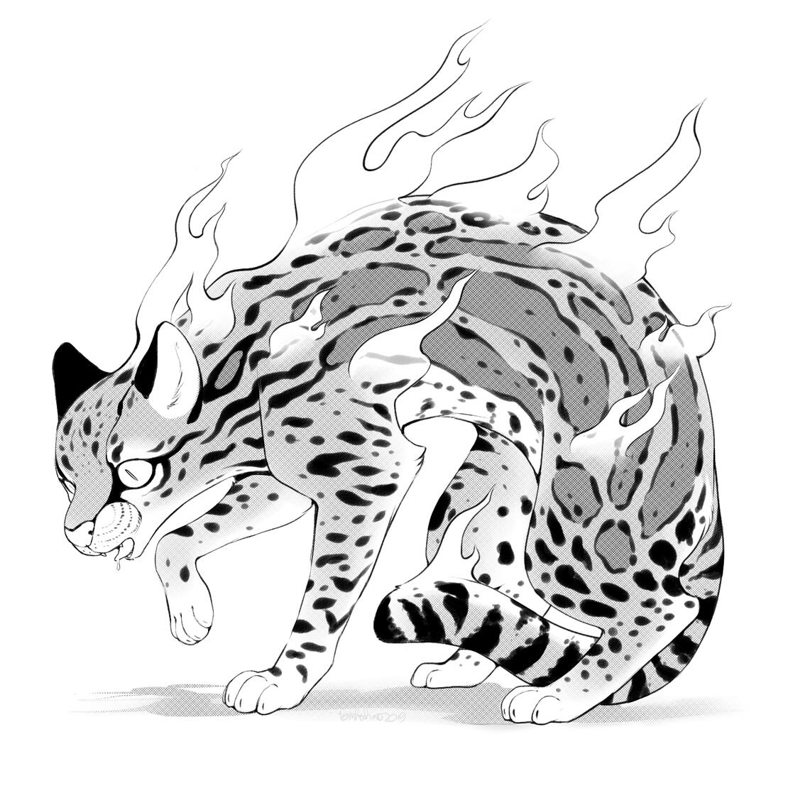 ocelot in the rainforest